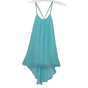 WISH Brand EUC Dress Flowy Light Turquoise Size S